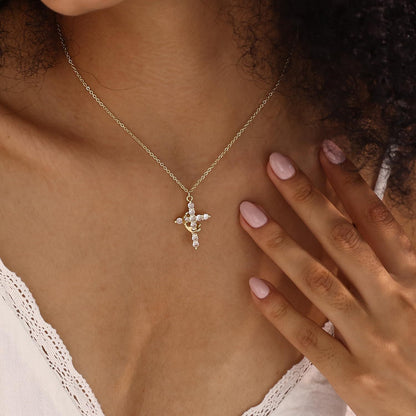 Crown Cross Necklace