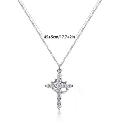 Crown Cross Necklace